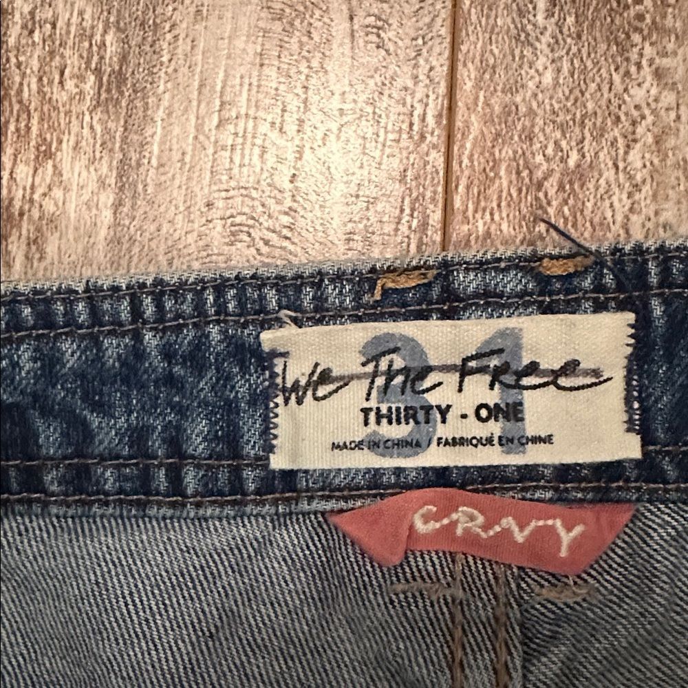 We The Free Free People Wide Leg Cargo Style Zippers & Pockets Design - Picture 6 of 8
